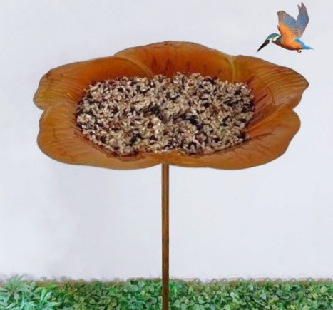 Ground Metal Flower With Sheep Hook Bird Feeder - 𝓢𝓱𝓸𝓹𝓵𝓮𝓬𝔂