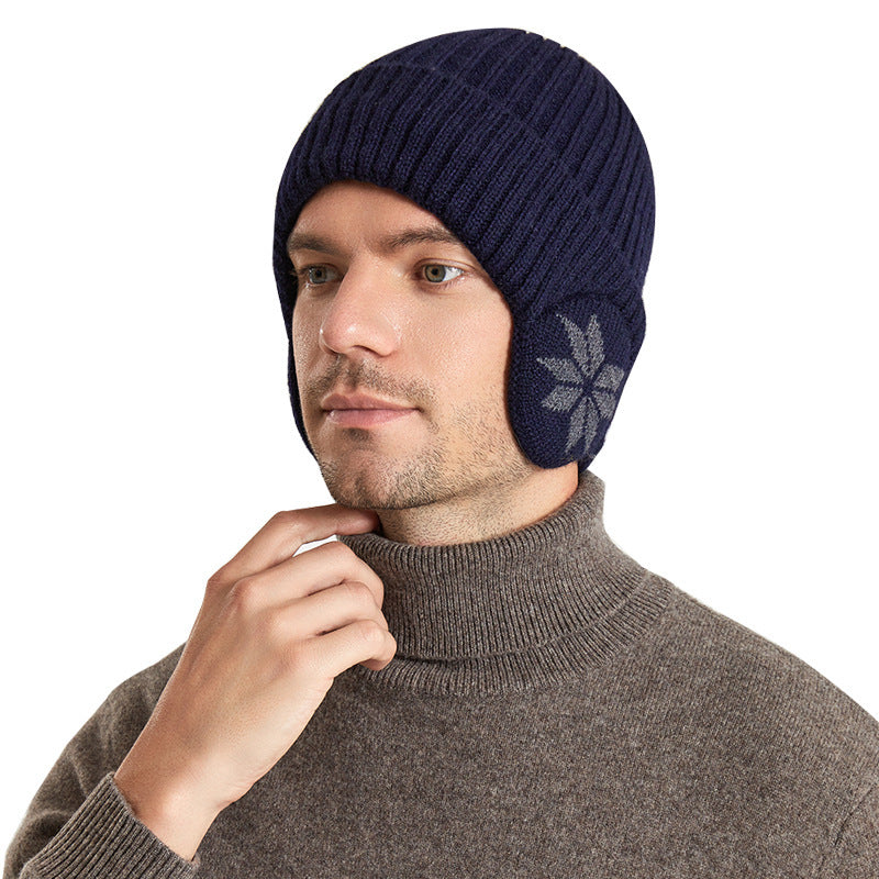 Thermal Knitting Woolen Cap Men's Fleece-lined Thickened Winter Trending Products - 𝓢𝓱𝓸𝓹𝓵𝓮𝓬𝔂