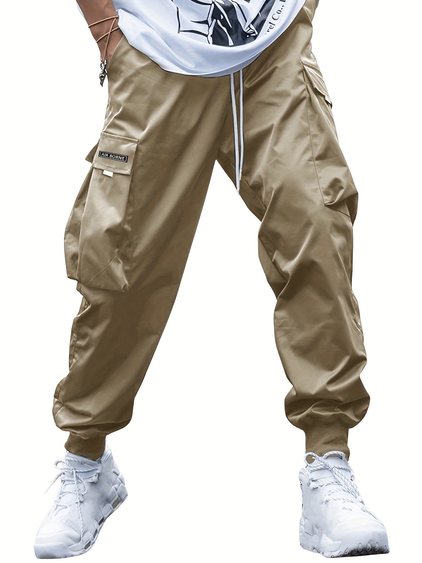 Multi-pocket Cargo Pants Men's Casual Hip-Hop Drawstring Trousers Outdoor Streetwear Sports Pant - 𝓢𝓱𝓸𝓹𝓵𝓮𝓬𝔂