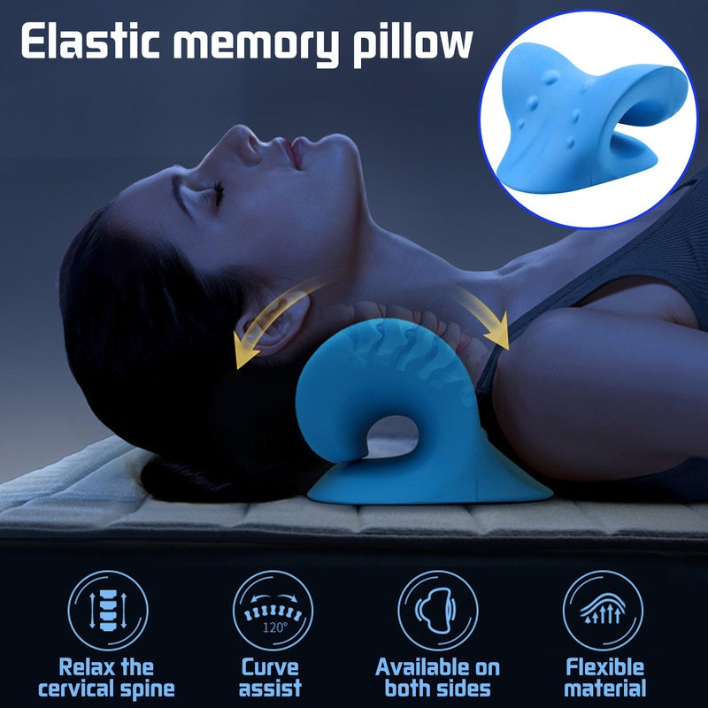 Cervical Spine Stretch Gravity Muscle Relaxation Traction Neck Stretcher Shoulder Massage Pillow Relieve Pain Spine Correction - 𝓢𝓱𝓸𝓹𝓵𝓮𝓬𝔂