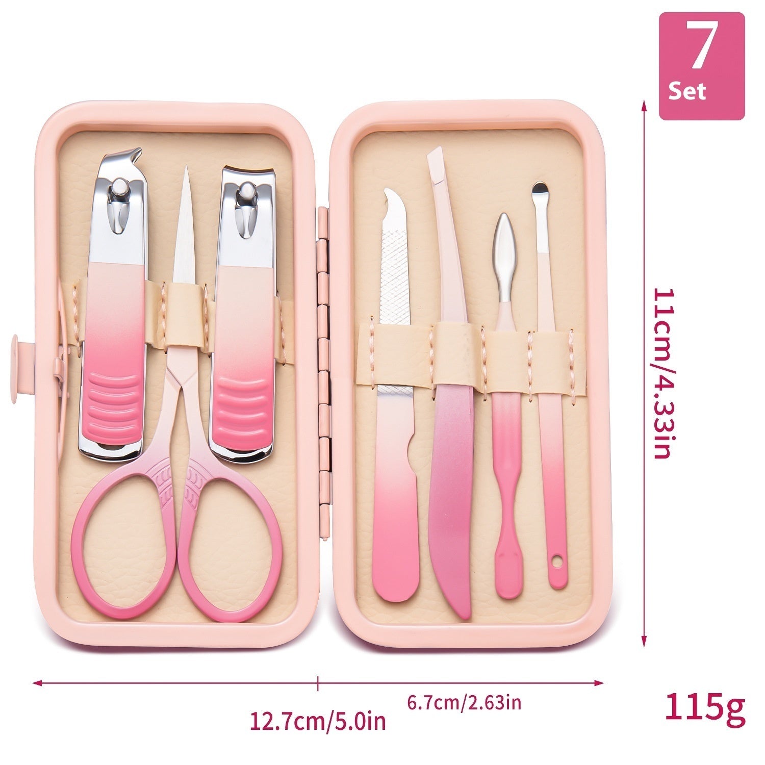 Gradient Color Nail Clippers Suit Stainless Steel Nail Clippers Cuticle Nipper - 𝓢𝓱𝓸𝓹𝓵𝓮𝓬𝔂
