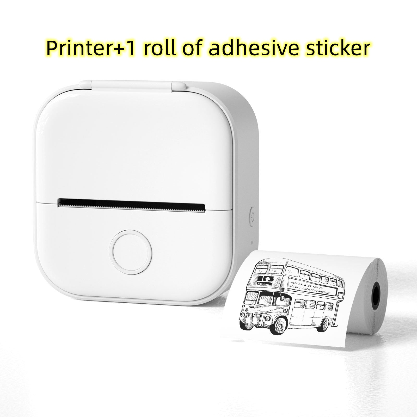 Portable Mini Thermal Label Printer Home Photo Printer Student Wrong Question Printer Bluetooth-compatible Mini Label Printer Price Tag - 𝓢𝓱𝓸𝓹𝓵𝓮𝓬𝔂