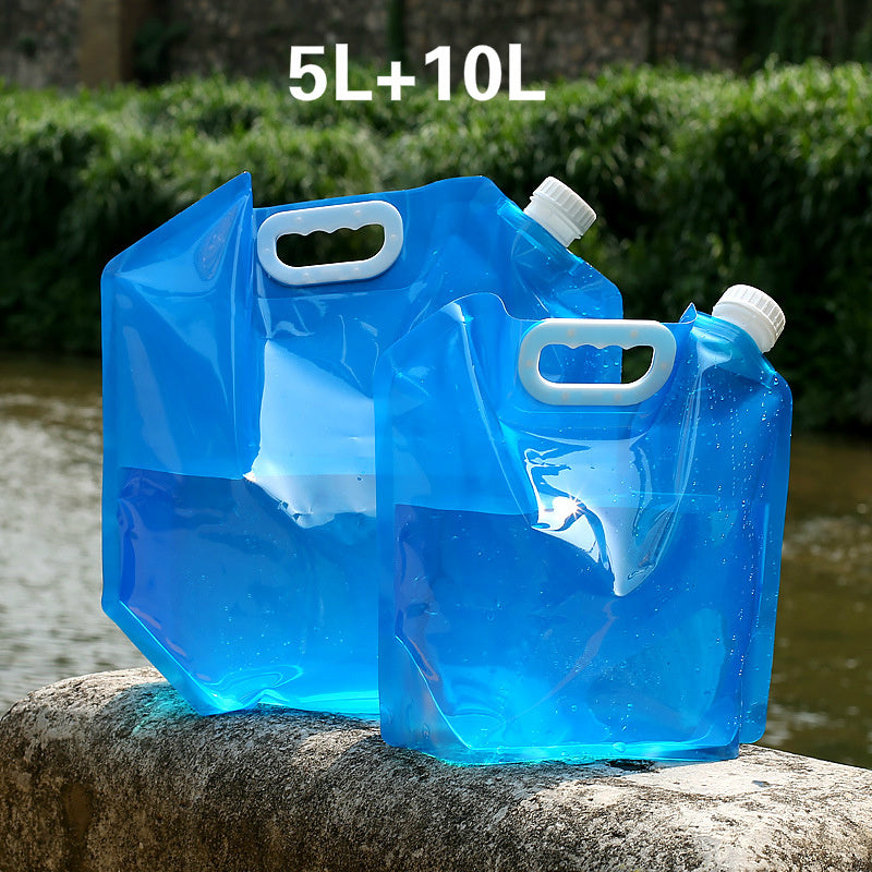 PVC Outdoor Camping Hiking Foldable Portable Water Bags Container - 𝓢𝓱𝓸𝓹𝓵𝓮𝓬𝔂