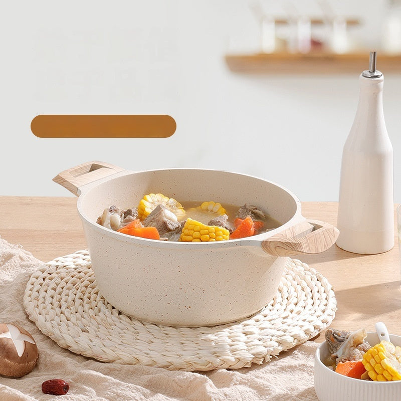 Household Medical Stone Large Capacity Double Bottom Soup Pot Home - 𝓢𝓱𝓸𝓹𝓵𝓮𝓬𝔂