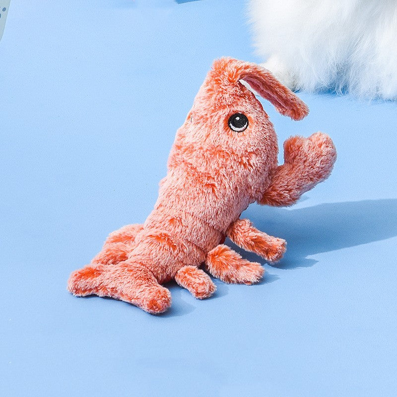 Pet Toys Electric Jumping Shrimp USB Charging Simulation Lobster Funny Cat Plush Pets Toy - 𝓢𝓱𝓸𝓹𝓵𝓮𝓬𝔂