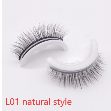 Reusable 3D Mink Lashes Natural False Eyelashes Self Adhesive Fake Glue Free Makeup Eyelash Extension Silk - 𝓢𝓱𝓸𝓹𝓵𝓮𝓬𝔂