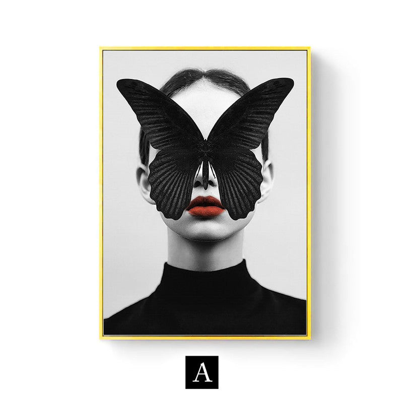 Modern Living Room Home Decor Painting Abstract Floral Character Art Canvas Poster - 𝓢𝓱𝓸𝓹𝓵𝓮𝓬𝔂