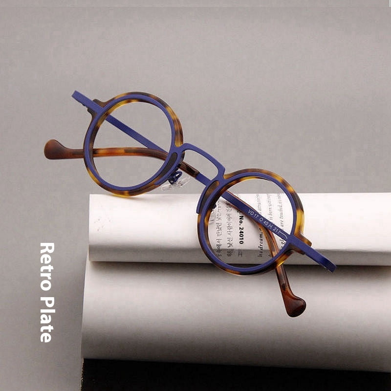 Retro Hawksbill Metal Round Frame Glasses Myopia - 𝓢𝓱𝓸𝓹𝓵𝓮𝓬𝔂