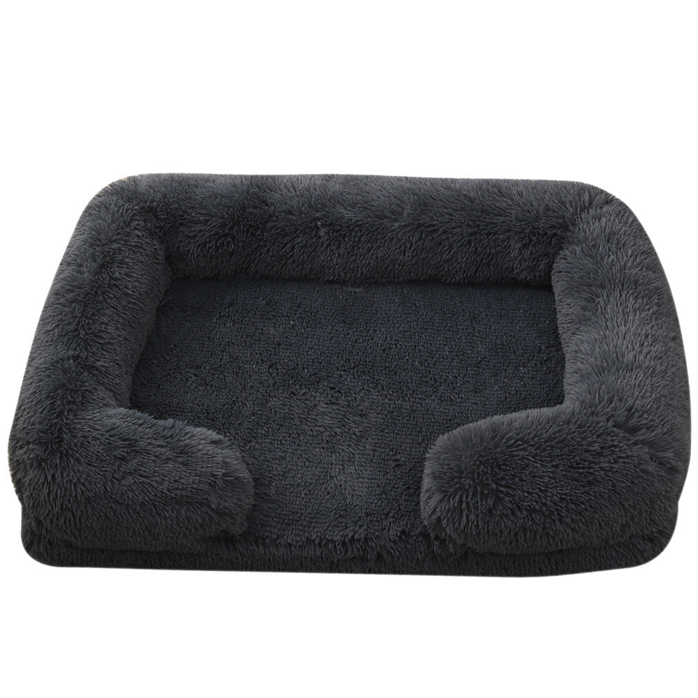 Plush Round Pet Bed Dog Bed Winter - 𝓢𝓱𝓸𝓹𝓵𝓮𝓬𝔂