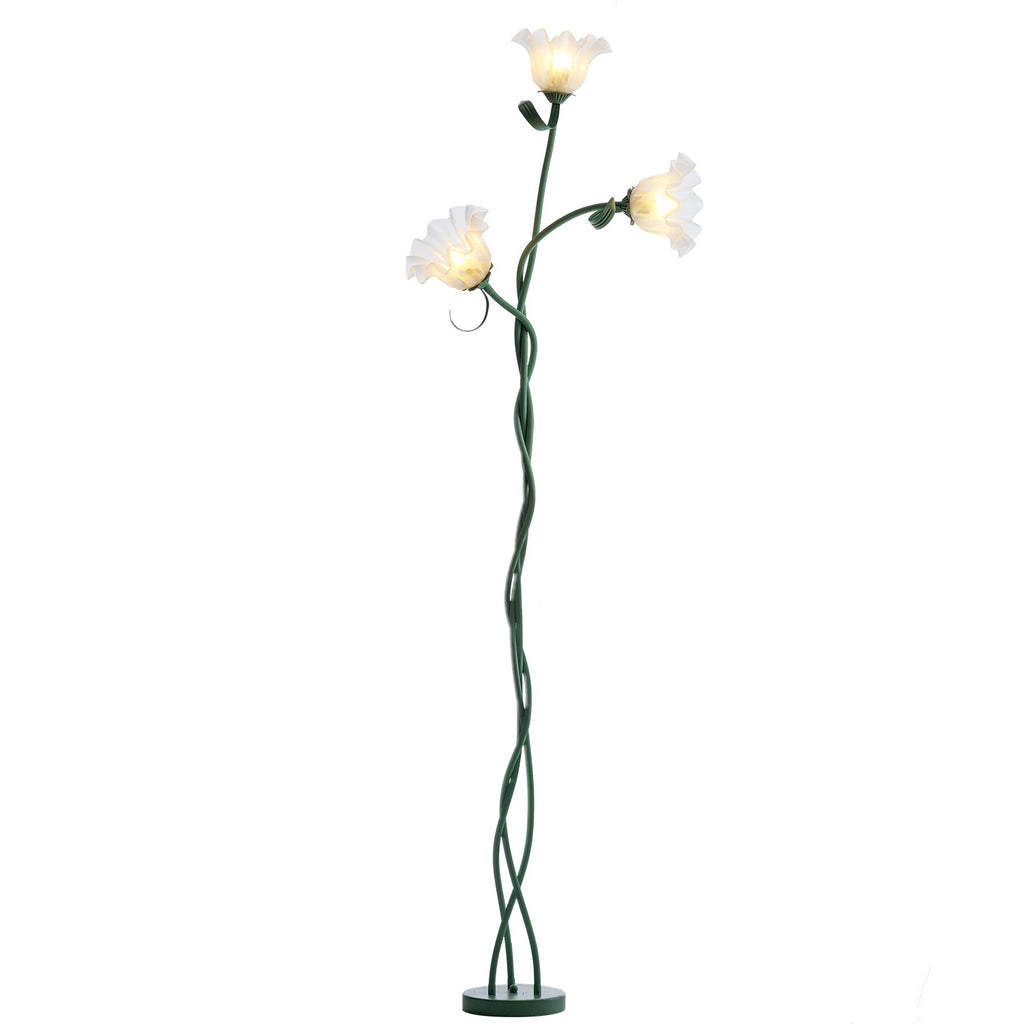 Cream Style Floor Lamp Living Room French Pastoral Bedroom Atmosphere Flower Lamp - 𝓢𝓱𝓸𝓹𝓵𝓮𝓬𝔂