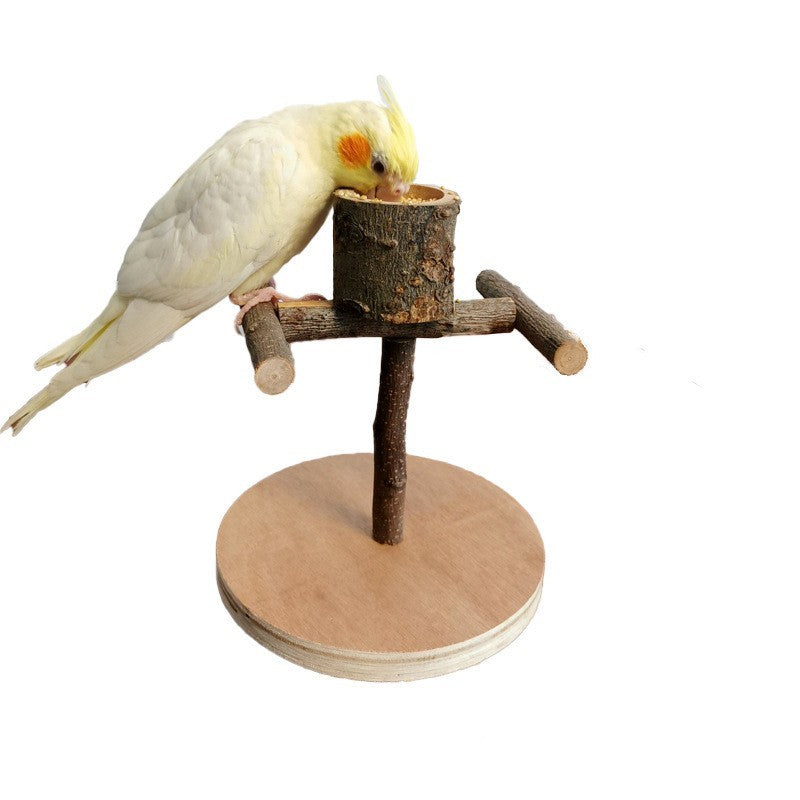 Solid Wood Parrot Station Frame Training Bird Shelf Parrot Toys - 𝓢𝓱𝓸𝓹𝓵𝓮𝓬𝔂