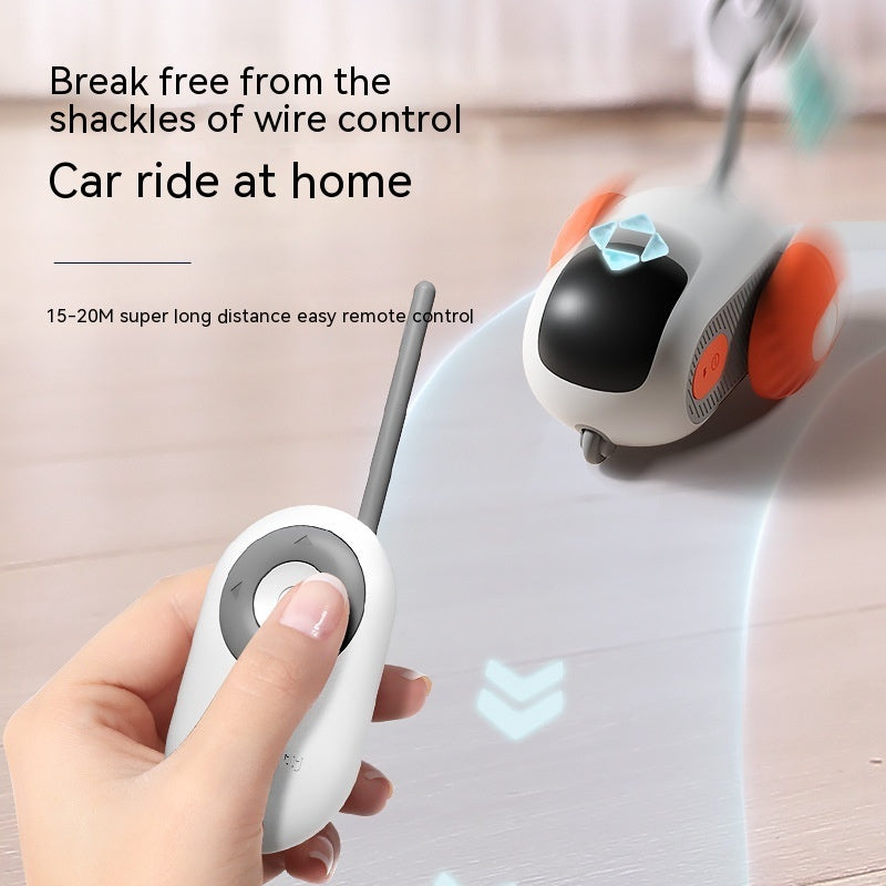 Remote Control Interactive Cat Car Toy USB Charging Chasing Automatic Self-moving Remote Smart Control Car Interactive Cat Toy Pet Products - 𝓢𝓱𝓸𝓹𝓵𝓮𝓬𝔂