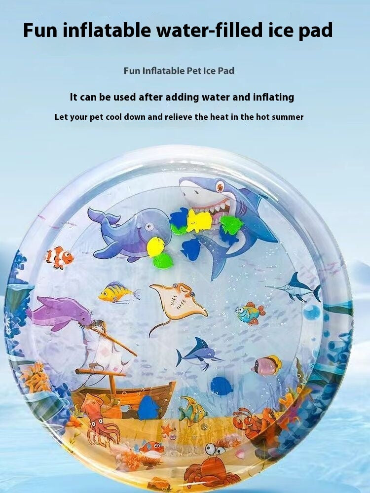 Summer Cooling Pet Water Bed Cushion Ice Pad Dog Sleeping Square Mat For Puppy Dogs Cats Pet Kennel Cool Cold - 𝓢𝓱𝓸𝓹𝓵𝓮𝓬𝔂