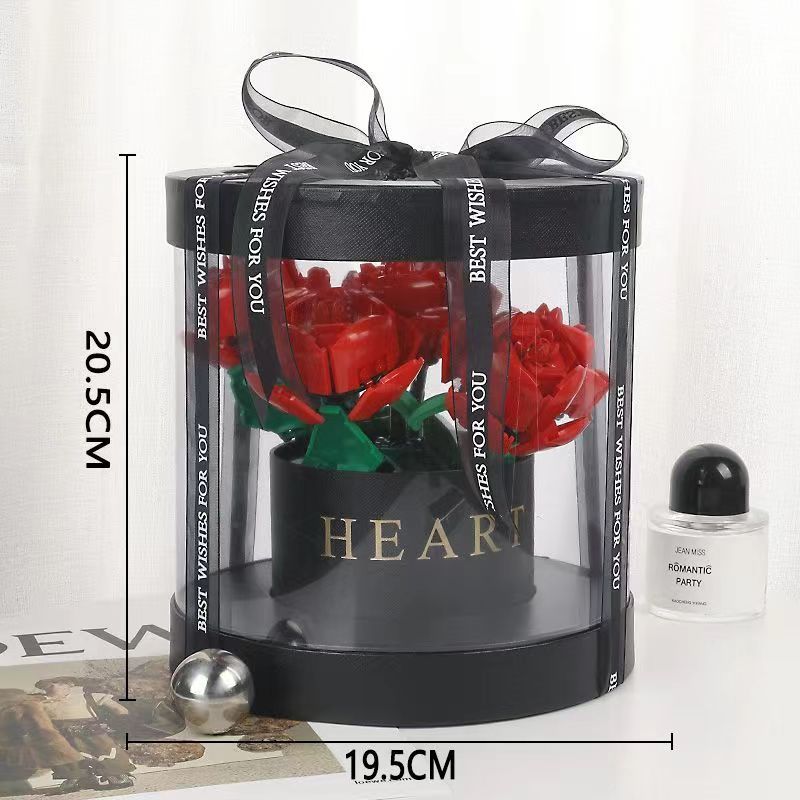 Building Blocks Rose Bouquet Flower Pot - 𝓢𝓱𝓸𝓹𝓵𝓮𝓬𝔂