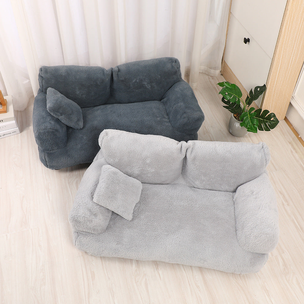Warm Universal Rabbit Plush Pet Sofa Nest - 𝓢𝓱𝓸𝓹𝓵𝓮𝓬𝔂