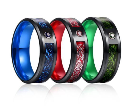 Celtic Dragon Tungsten Carbide Rings - 𝓢𝓱𝓸𝓹𝓵𝓮𝓬𝔂