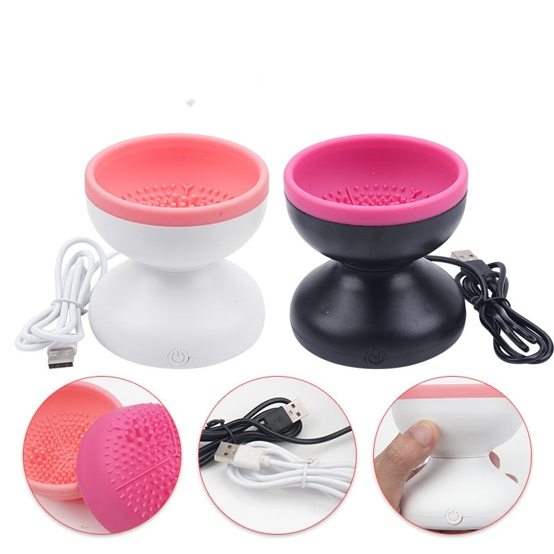 Electric Makeup Brush Cleaner Machine Portable Automatic USB Cosmetic Brush Cleaner Tools For All Size Beauty Makeup Brushes Set - 𝓢𝓱𝓸𝓹𝓵𝓮𝓬𝔂