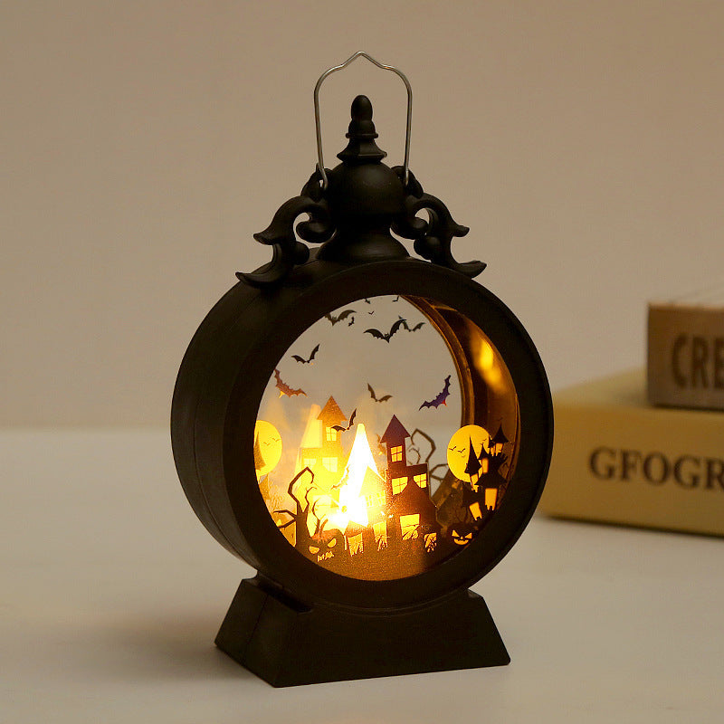 Halloween Retro Candle Portable Storm Lantern - 𝓢𝓱𝓸𝓹𝓵𝓮𝓬𝔂