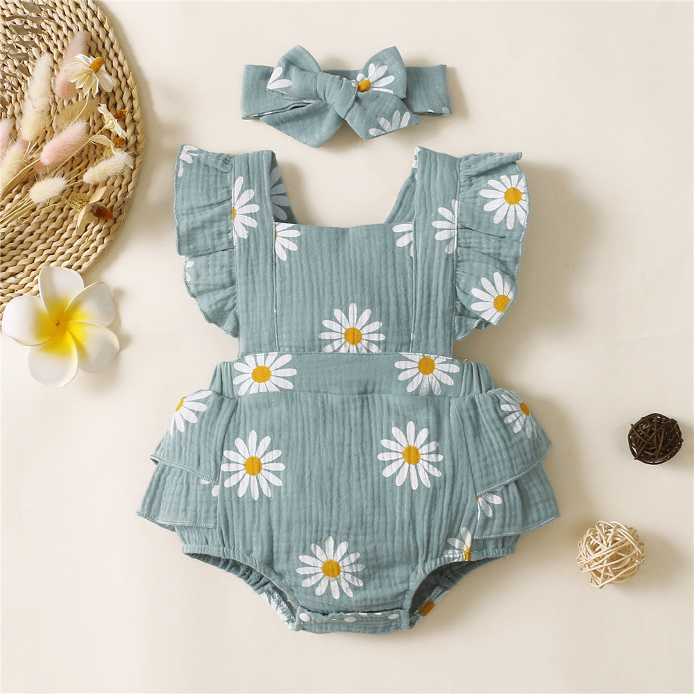 Baby Harness Print Dress Crawling Clothes - 𝓢𝓱𝓸𝓹𝓵𝓮𝓬𝔂