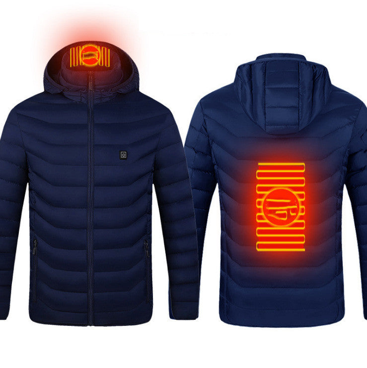 New Heated Jacket Coat USB Electric Jacket Cotton Heater Thermal Clothing Heating Vest - 𝓢𝓱𝓸𝓹𝓵𝓮𝓬𝔂