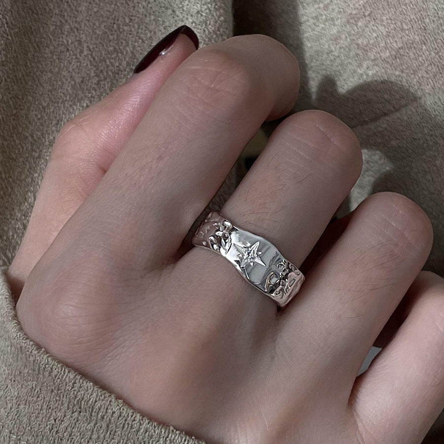 Brushed Plain Female Irregular Index Finger Ring - 𝓢𝓱𝓸𝓹𝓵𝓮𝓬𝔂
