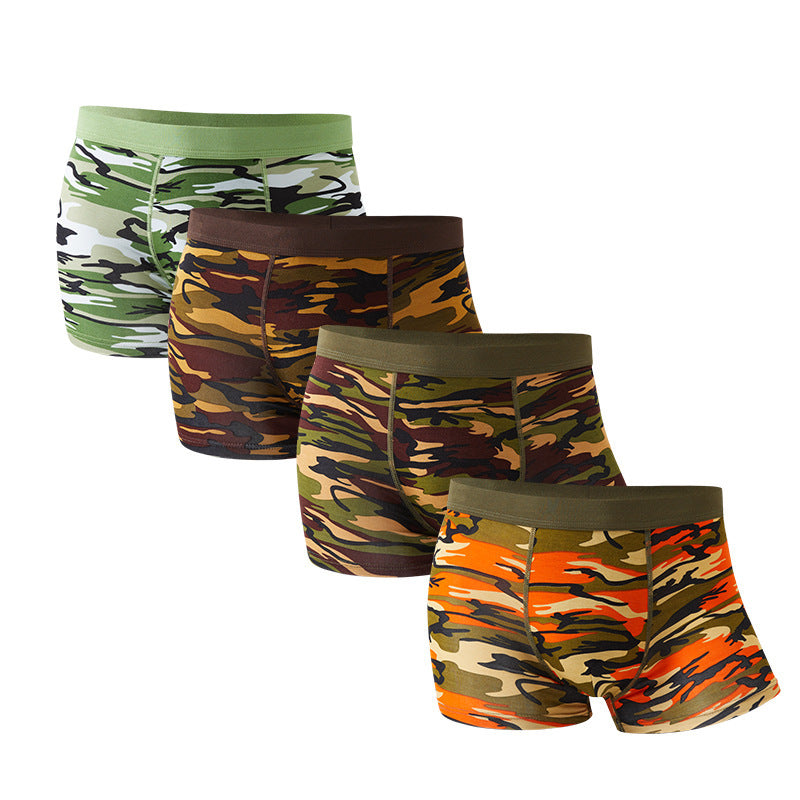Camouflage Men's Underwear Modal Breathable Boxers Mid-waist Printed Boxers - 𝓢𝓱𝓸𝓹𝓵𝓮𝓬𝔂