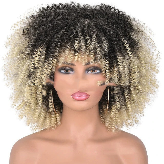 Small Curly Hair Rose Mesh Synthetic Headgear - 𝓢𝓱𝓸𝓹𝓵𝓮𝓬𝔂