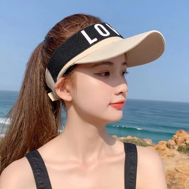 Sunlight Blocker For Summer Letter Without Top LOVED Korean - 𝓢𝓱𝓸𝓹𝓵𝓮𝓬𝔂