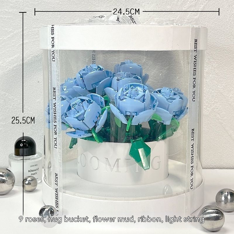Building Blocks Rose Bouquet Flower Pot - 𝓢𝓱𝓸𝓹𝓵𝓮𝓬𝔂