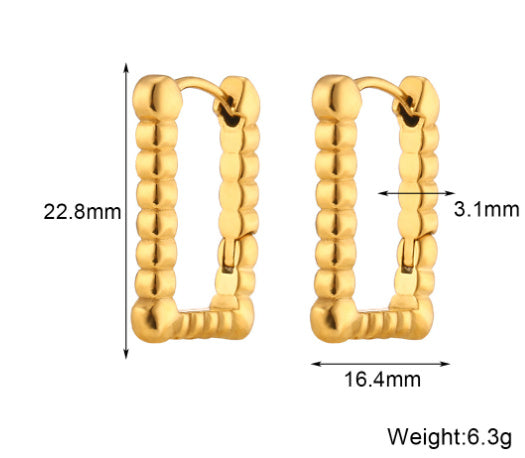 Emani Twist Square Earrings - 𝓢𝓱𝓸𝓹𝓵𝓮𝓬𝔂