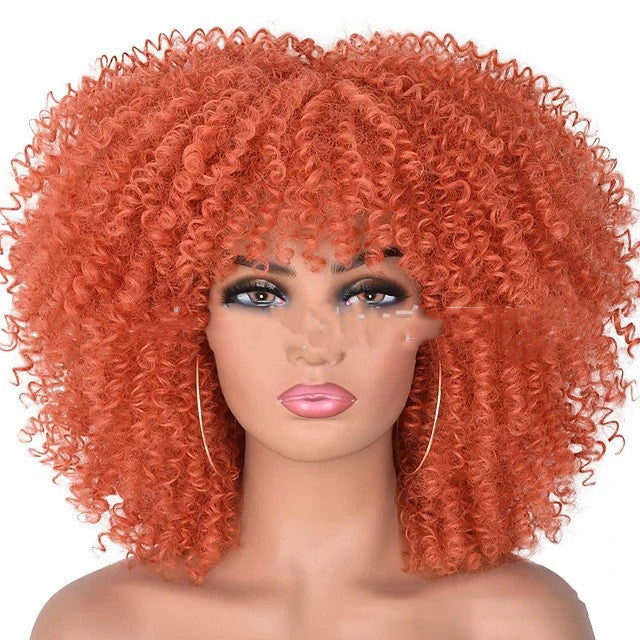 Small Curly Hair Rose Mesh Synthetic Headgear - 𝓢𝓱𝓸𝓹𝓵𝓮𝓬𝔂