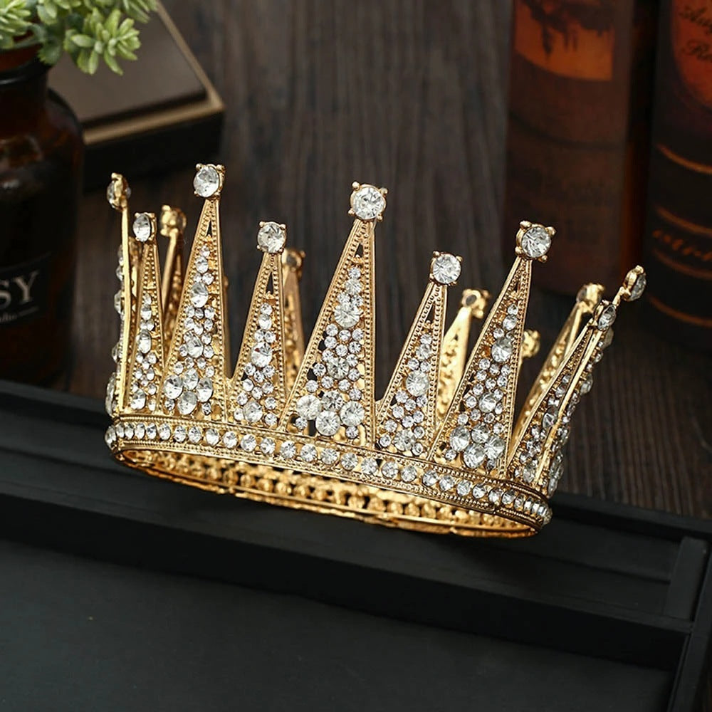 Fashion Bridal Hair Accessories Alloy Hollow Diamond Crown - 𝓢𝓱𝓸𝓹𝓵𝓮𝓬𝔂