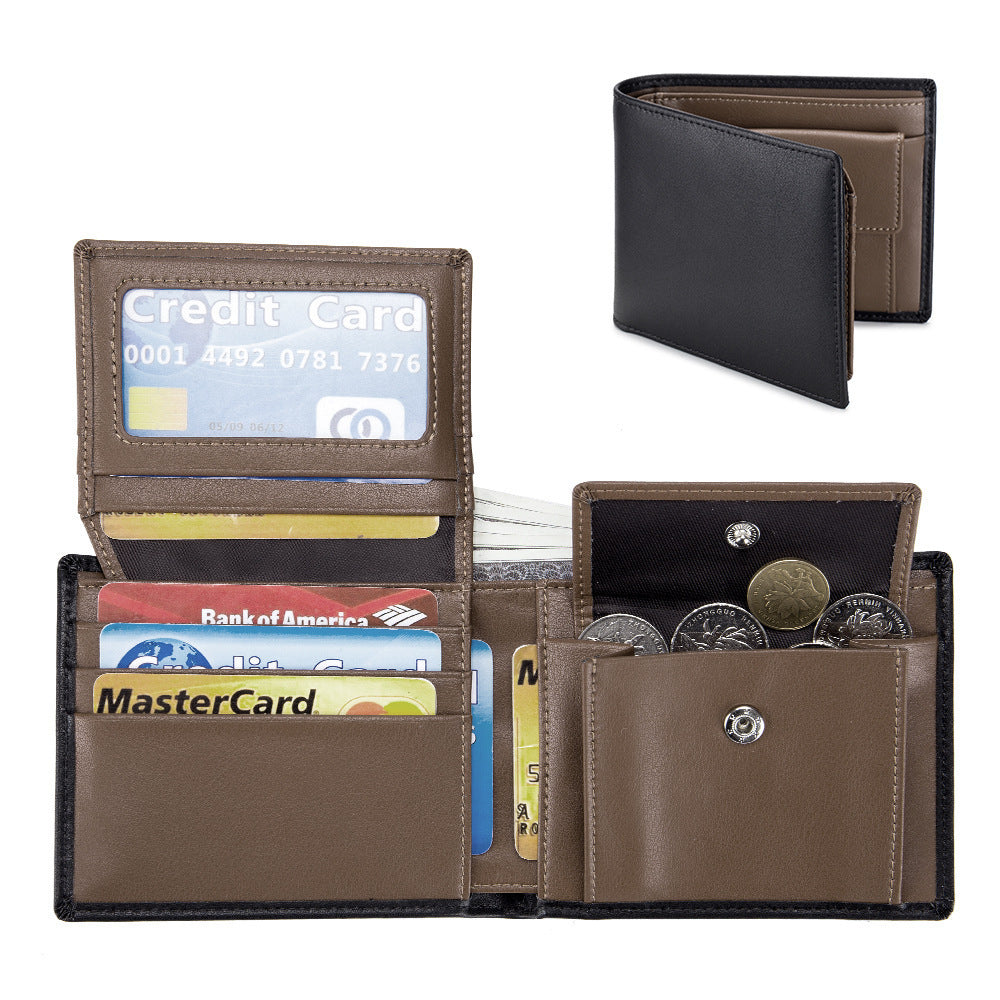 Men's Short Wallet Genuine Leather Trifold Wallet - 𝓢𝓱𝓸𝓹𝓵𝓮𝓬𝔂