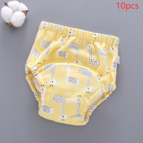 Baby Training Pants Washable 6-layer Gauze Diaper Cover - 𝓢𝓱𝓸𝓹𝓵𝓮𝓬𝔂