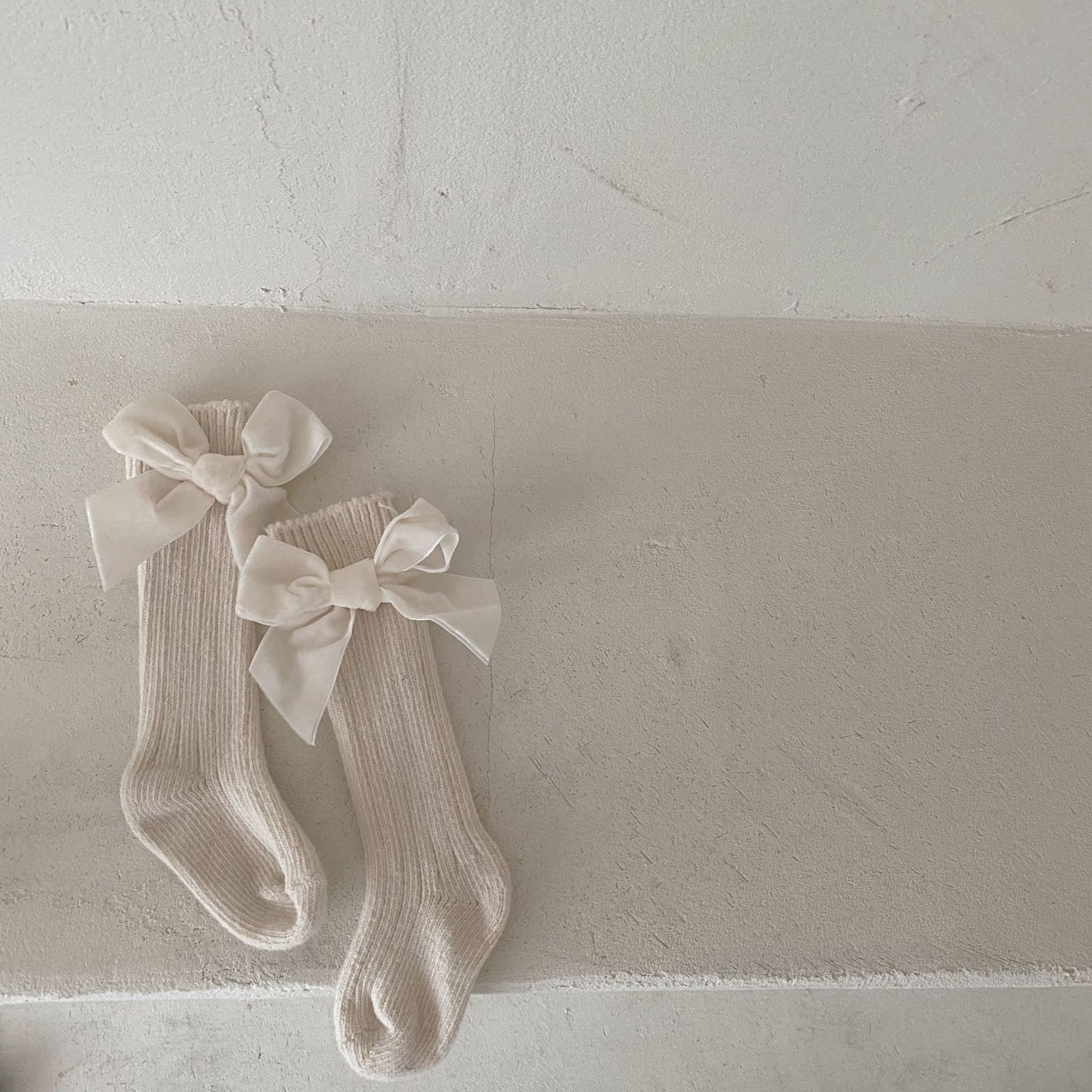 Bowknot woolen baby socks - 𝓢𝓱𝓸𝓹𝓵𝓮𝓬𝔂