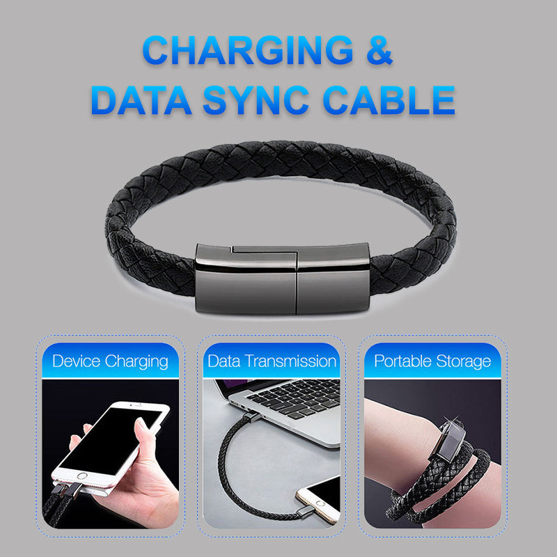 New Bracelet Charger USB Charging Cable Data Charging Cord For IPhone14 13 Max USB C Cable For Phone Micro Cable - 𝓢𝓱𝓸𝓹𝓵𝓮𝓬𝔂