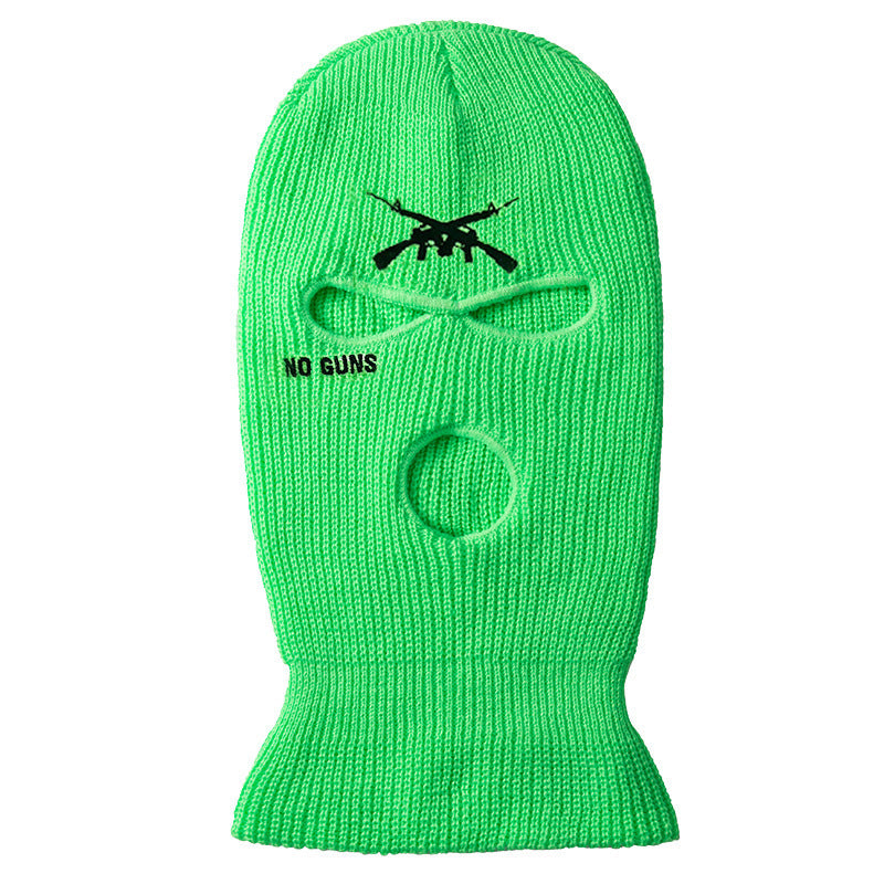 Men's Embroidered Three-hole Knitted Hat - 𝓢𝓱𝓸𝓹𝓵𝓮𝓬𝔂