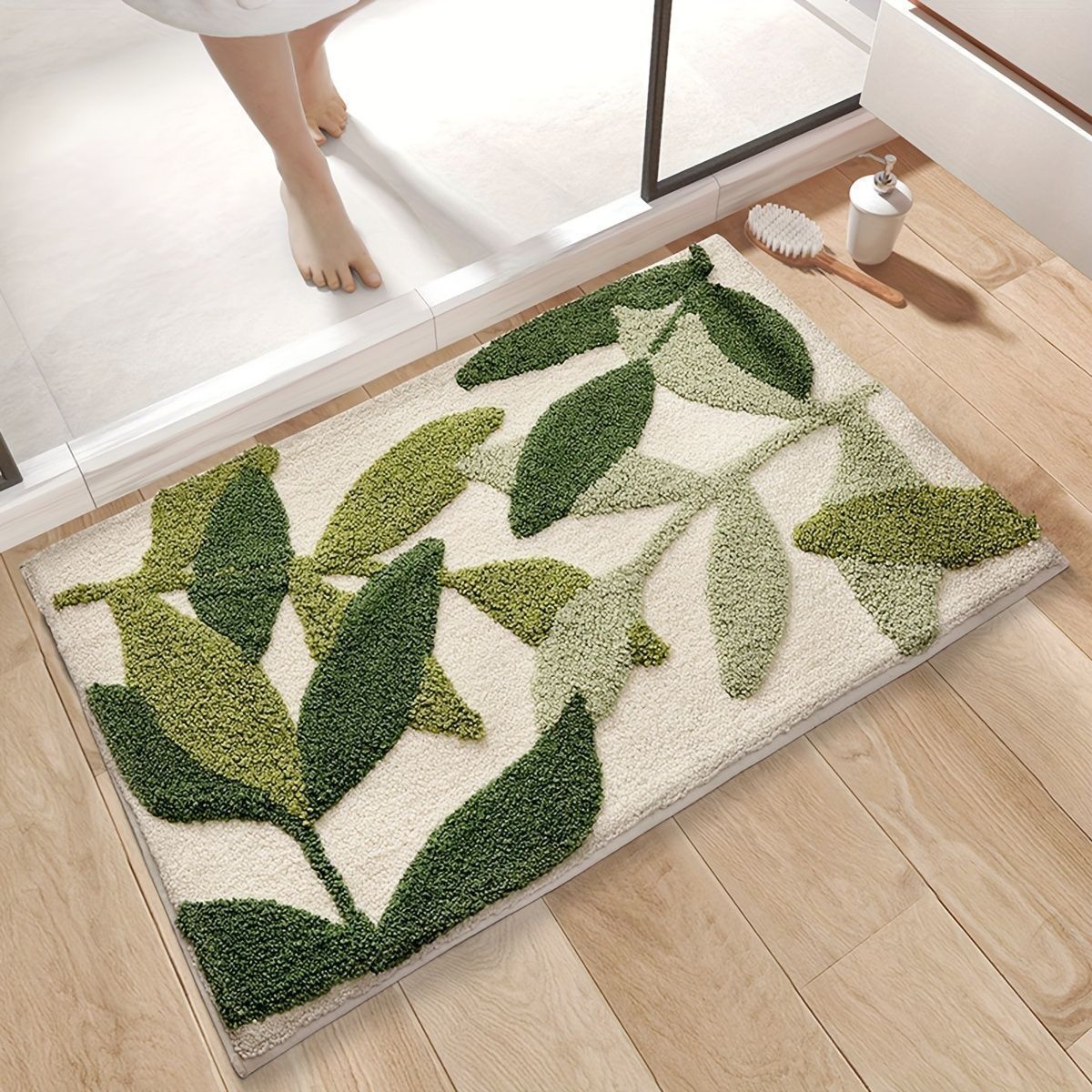 Cashmere-like Floor Mat Cross-border Flower Home Bathroom Non-slip Floor Mat - 𝓢𝓱𝓸𝓹𝓵𝓮𝓬𝔂