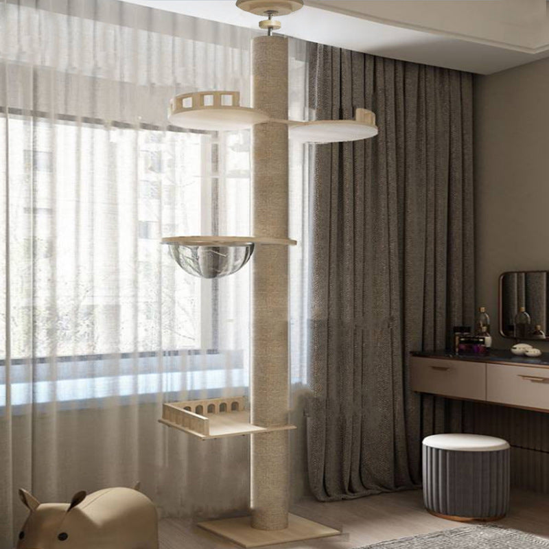 Solid Wood Column Cat Climbing Frame Toy - 𝓢𝓱𝓸𝓹𝓵𝓮𝓬𝔂