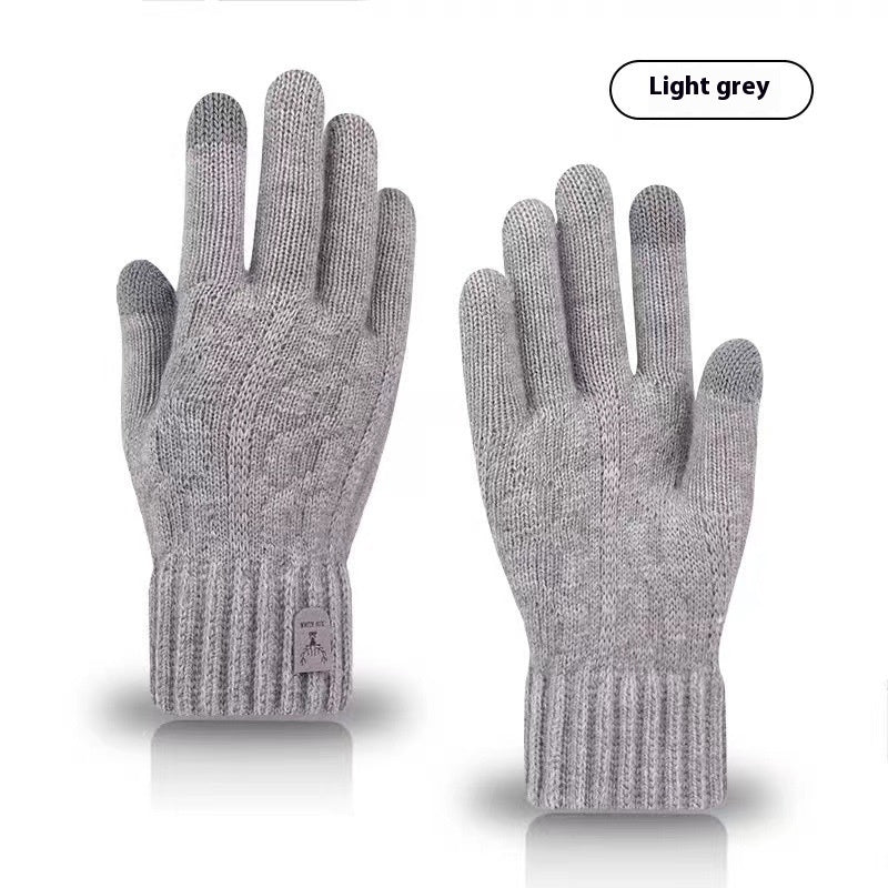Driving And Riding Cold-proof Woolen Knitted Gloves Man - 𝓢𝓱𝓸𝓹𝓵𝓮𝓬𝔂