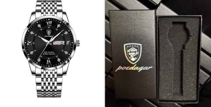 New Men's Watch Waterproof Luminous Calendar - 𝓢𝓱𝓸𝓹𝓵𝓮𝓬𝔂