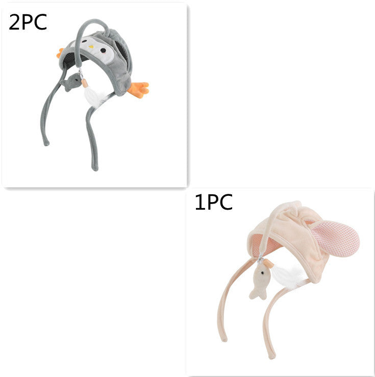 New Head Wearing Feather Funny Cat Stick Funny Cat Toy Stick Gray Big Eye Pet Toys Pet Products - 𝓢𝓱𝓸𝓹𝓵𝓮𝓬𝔂