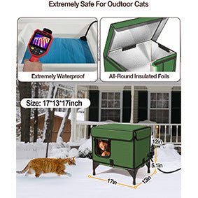 Outdoor Heating Insulation Cat Delivery Room Foldable Cat Cage - 𝓢𝓱𝓸𝓹𝓵𝓮𝓬𝔂