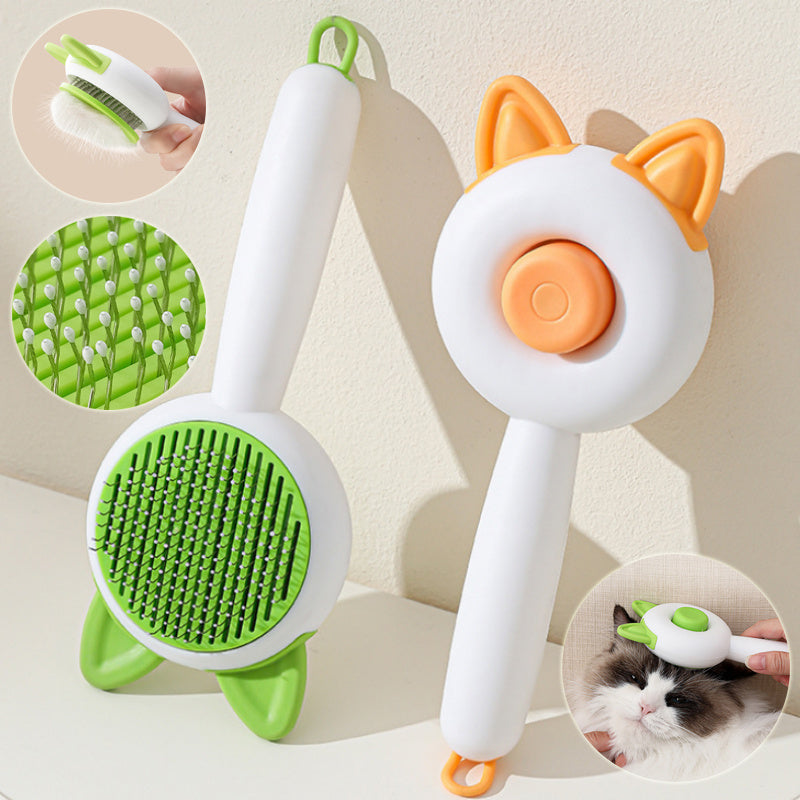 Pet Dog Brush Cat Comb Self Cleaning Pet Hair Remover Brush For Dogs Cats Grooming Tools Pets Dematting Comb Dogs Accessories Pet Products - 𝓢𝓱𝓸𝓹𝓵𝓮𝓬𝔂