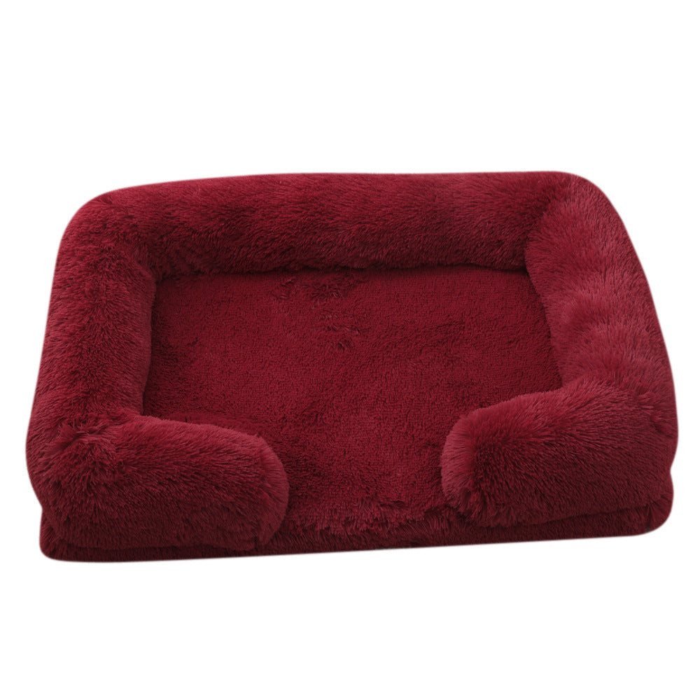 Plush Round Pet Bed Dog Bed Winter - 𝓢𝓱𝓸𝓹𝓵𝓮𝓬𝔂