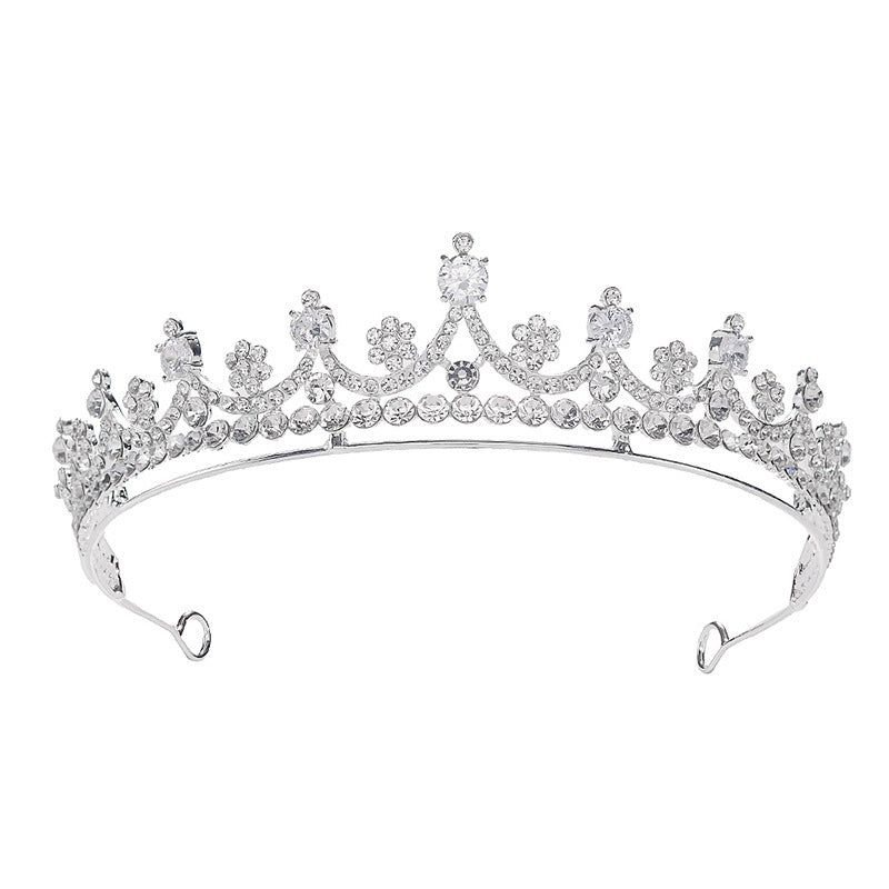 Simple Rhinestone Silver Headband Crown - 𝓢𝓱𝓸𝓹𝓵𝓮𝓬𝔂