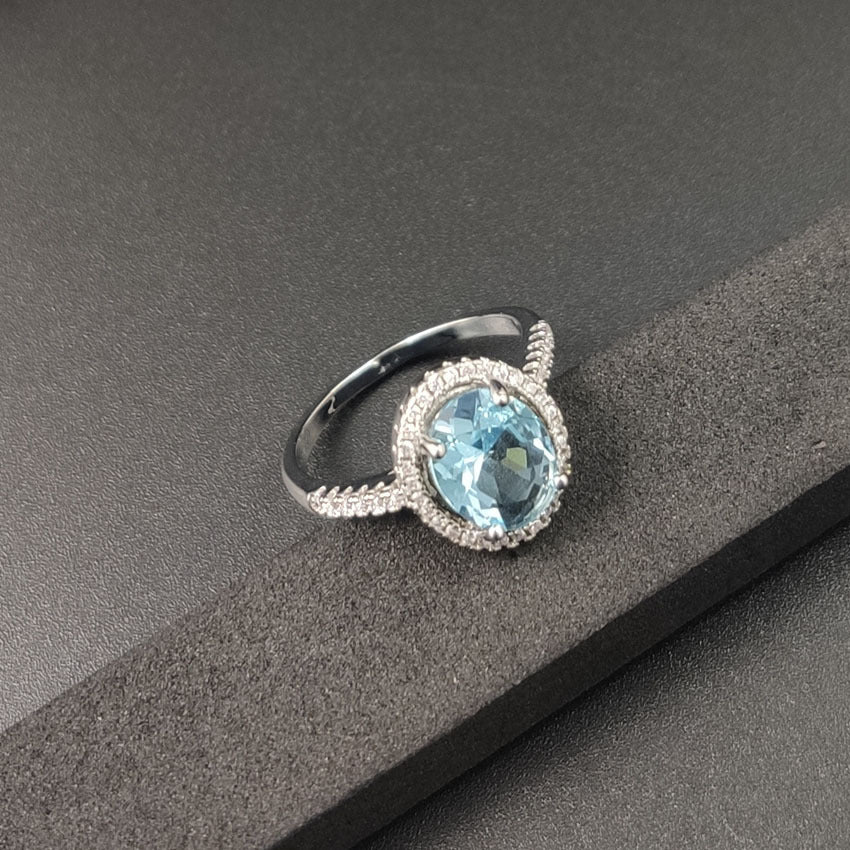 Luxury Zircon Round Ring Full Of Diamonds Ring Engagement Wedding First Ornament - 𝓢𝓱𝓸𝓹𝓵𝓮𝓬𝔂