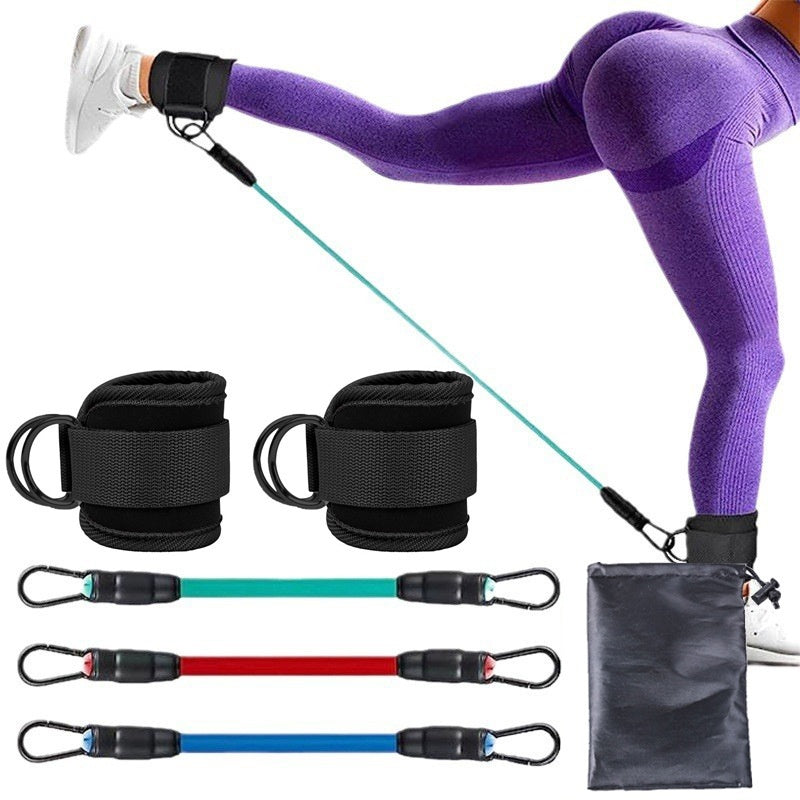 Ankle Strap Resistance Bands Hip Leg Strength Pull Rope Fitness Elastic Training Home Yoga Pilate Crossfit Workout Gym Equipment - 𝓢𝓱𝓸𝓹𝓵𝓮𝓬𝔂