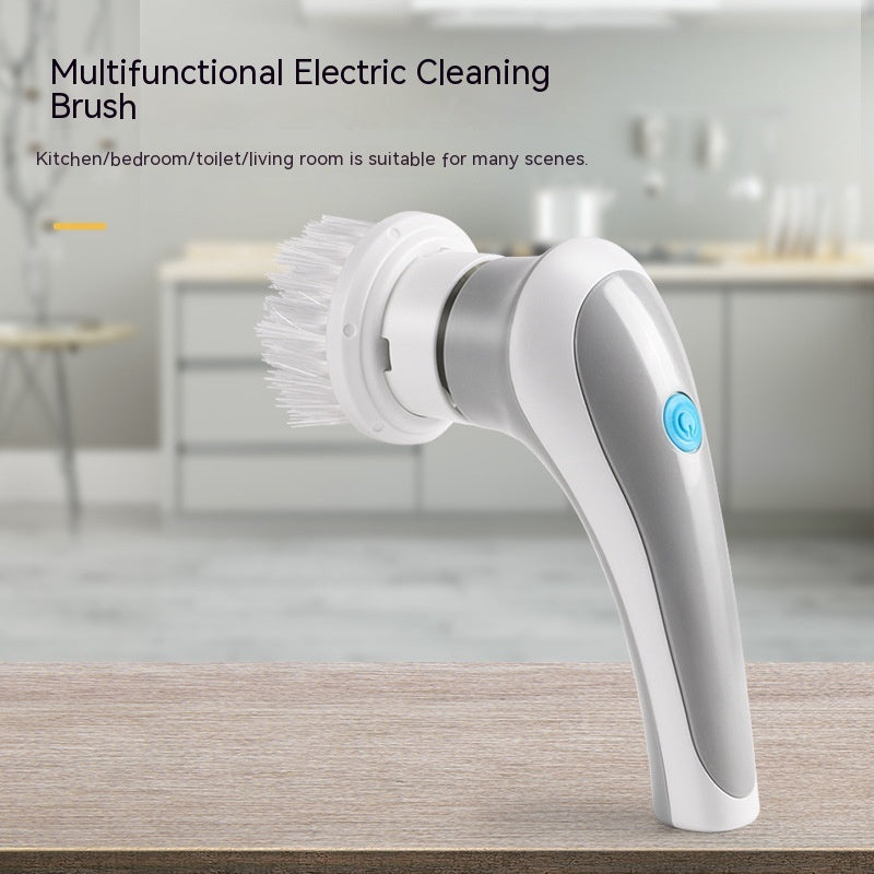 Electric Cleaning Brush 4 In 1 Spinning Scrubber Handheld Electric Cordless Cleaning Brush Portable - 𝓢𝓱𝓸𝓹𝓵𝓮𝓬𝔂