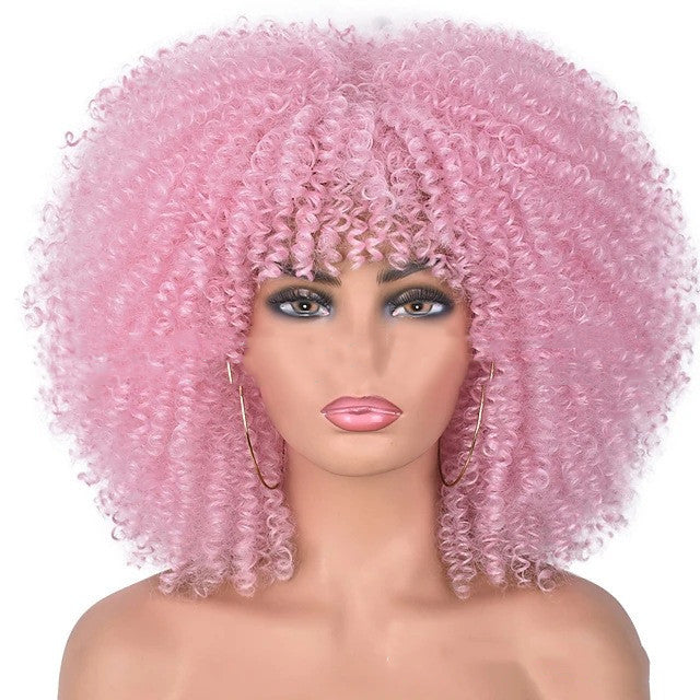 Small Curly Hair Rose Mesh Synthetic Headgear - 𝓢𝓱𝓸𝓹𝓵𝓮𝓬𝔂